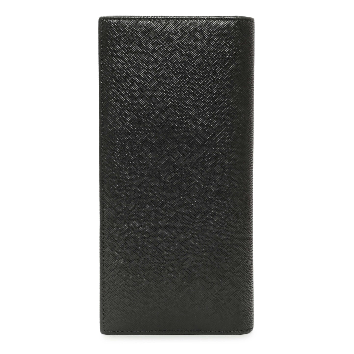 Exclusive Prada Nero Saffiano Bifold Long Wallet — Side View