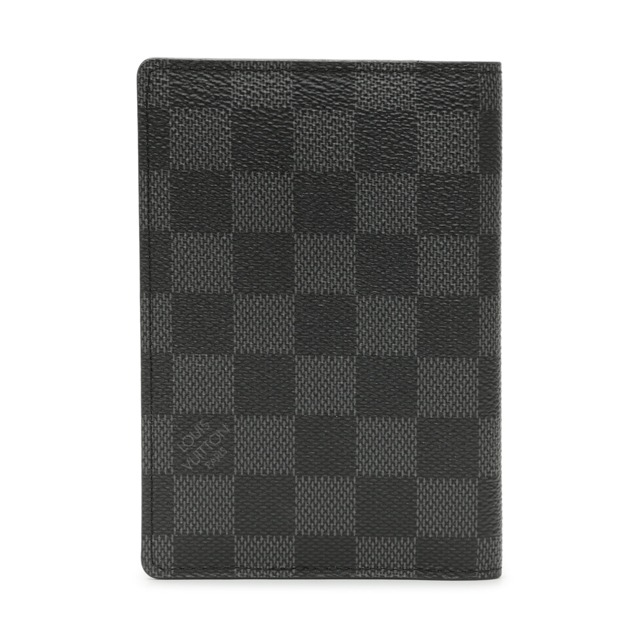 Exclusive Louis Vuitton Damier Graphite Passport Cover — Side View