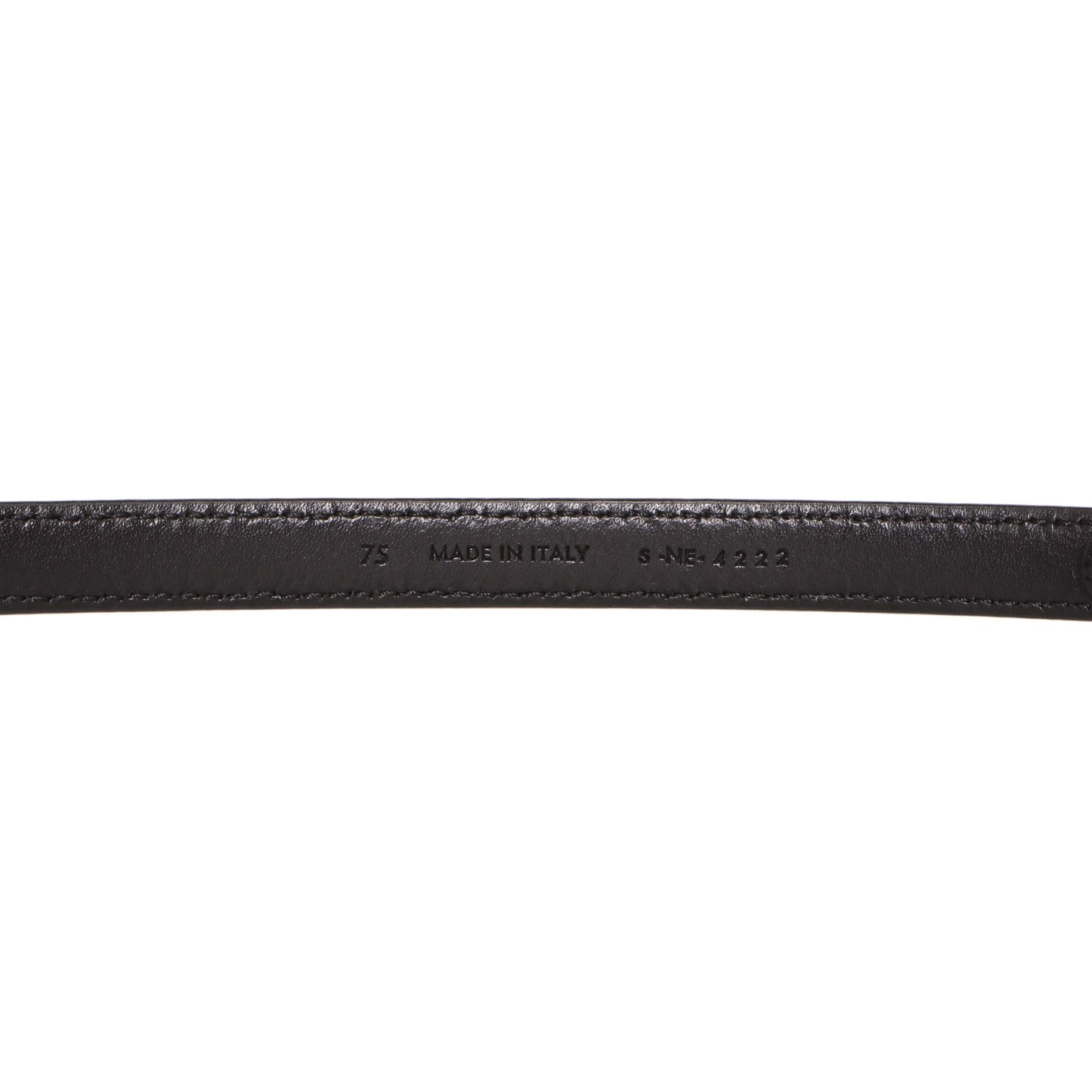 Exclusive Celine Black Lizard Teen Triomphe 13mm Belt — Back View