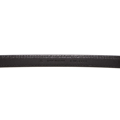 Exclusive Celine Black Lizard Teen Triomphe 13mm Belt — Back View