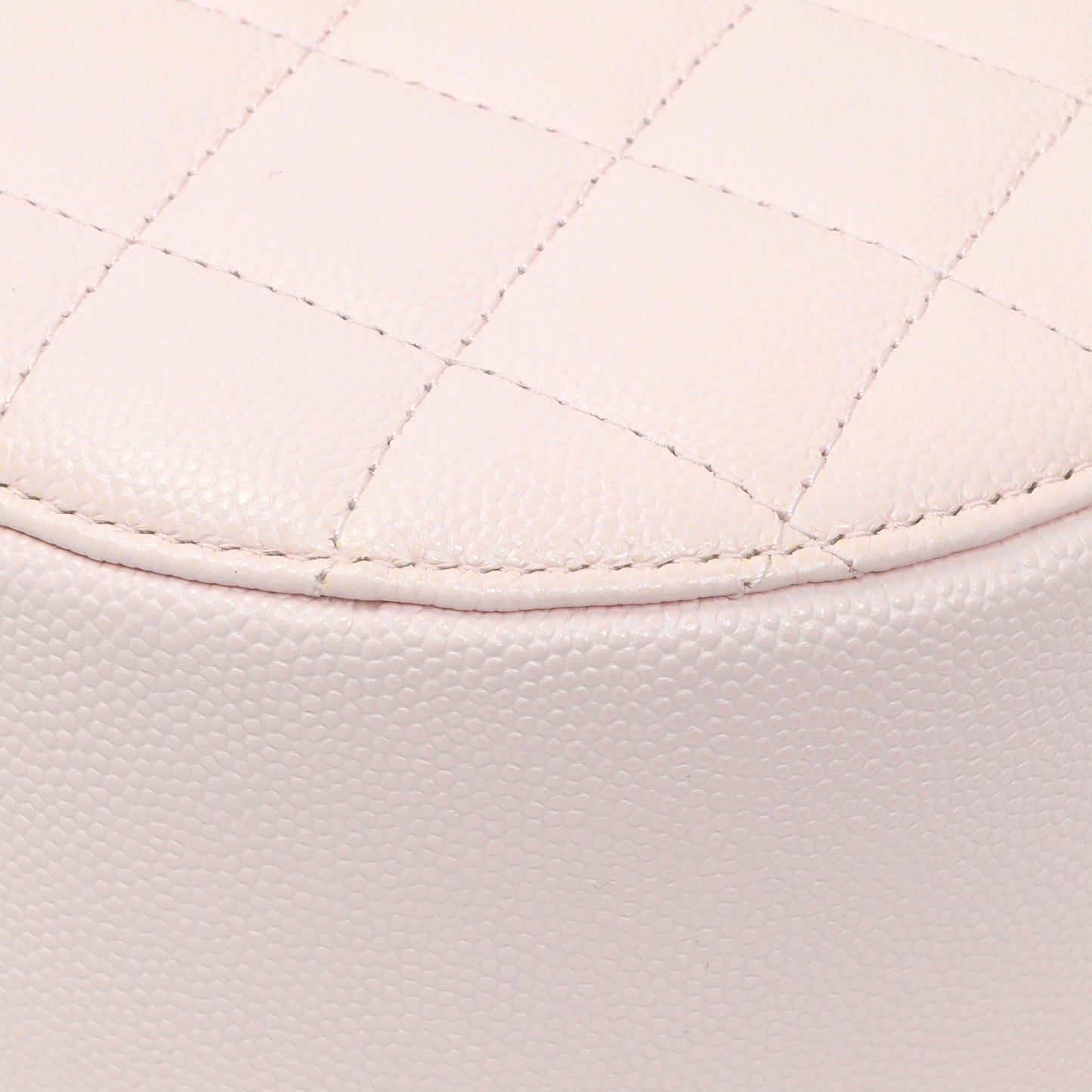 Exclusive Chanel Pink Quilted Caviar Round Clutch with Chain — Alternate View 8