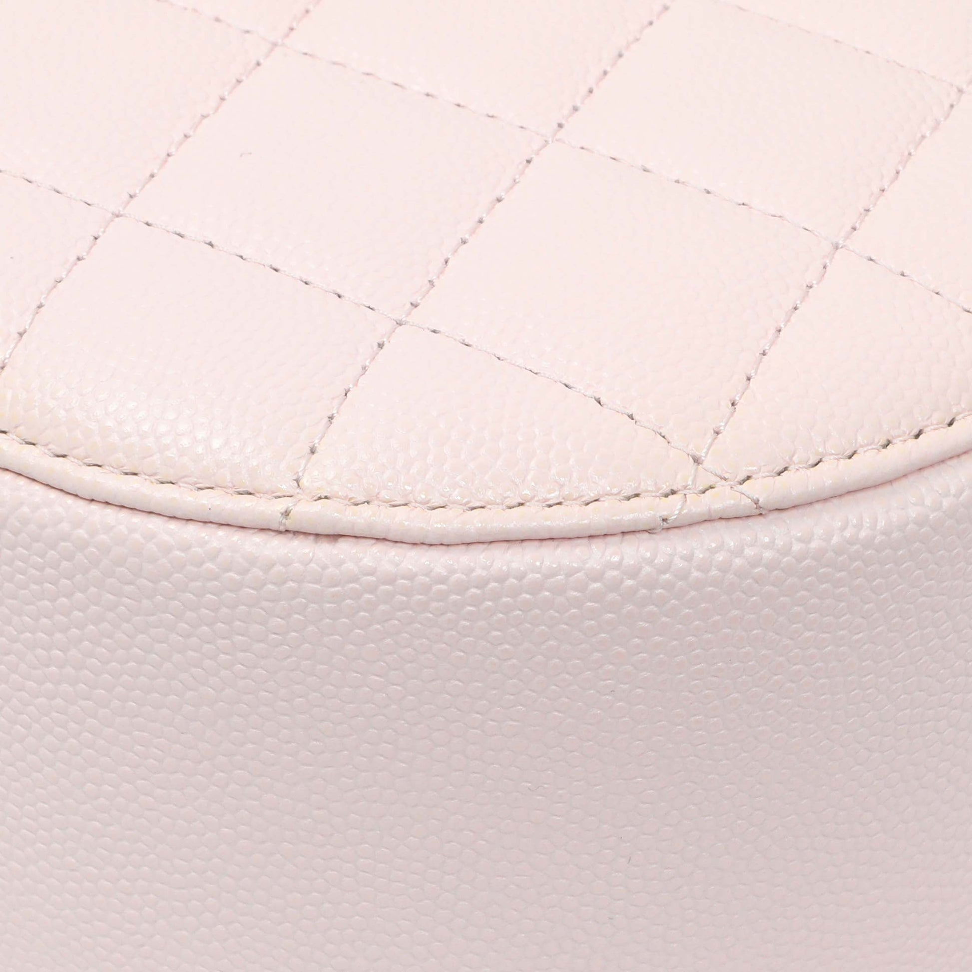 Exclusive Chanel Pink Quilted Caviar Round Clutch with Chain — Alternate View 8
