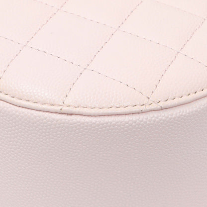Exclusive Chanel Pink Quilted Caviar Round Clutch with Chain — Alternate View 8
