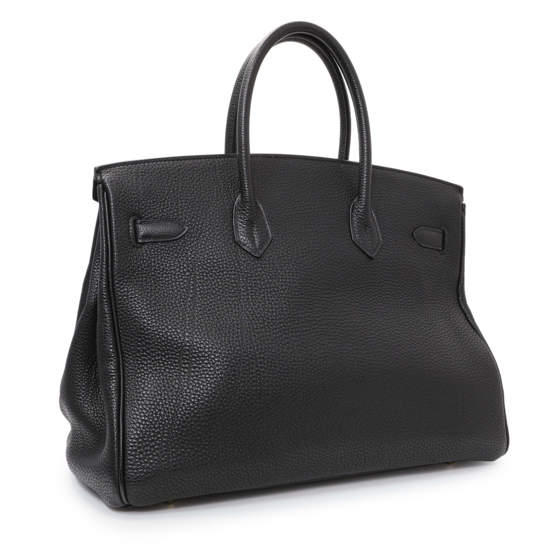 Exclusive Hermes Black Togo Birkin 35 — Side View