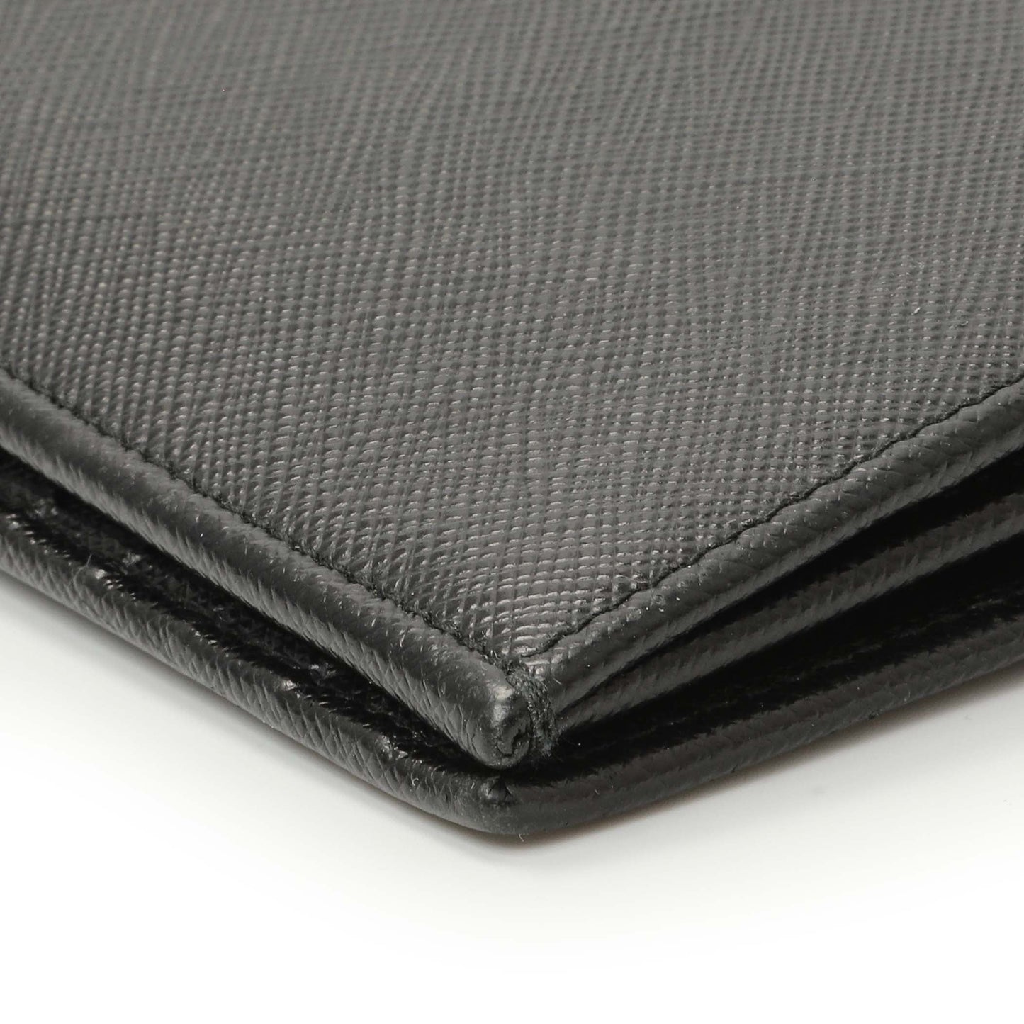 Exclusive Prada Nero Saffiano Bifold Long Wallet — Lifestyle View