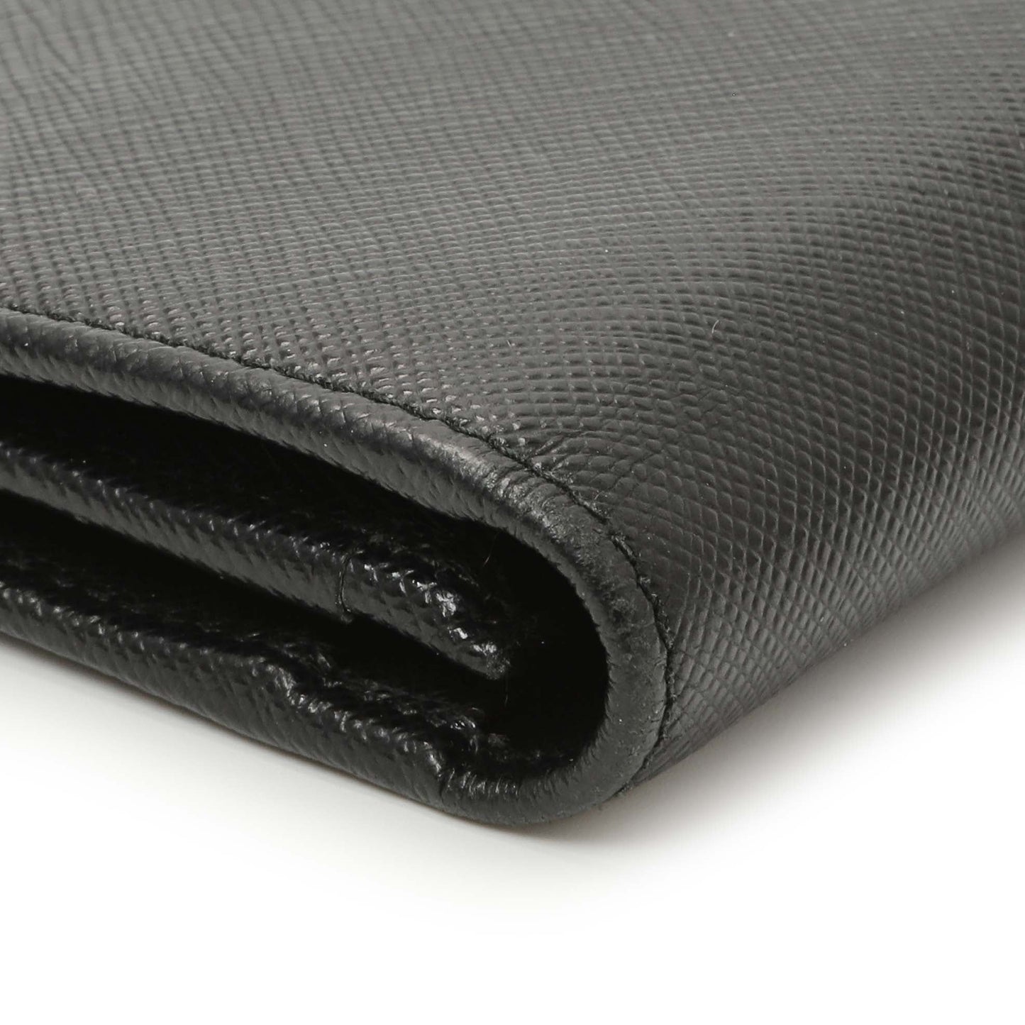 Exclusive Prada Nero Saffiano Bifold Long Wallet — Alternate View 7