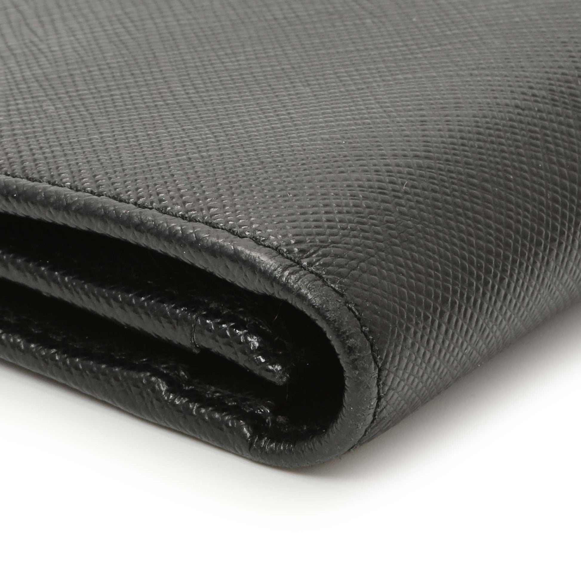 Exclusive Prada Nero Saffiano Bifold Long Wallet — Alternate View 7