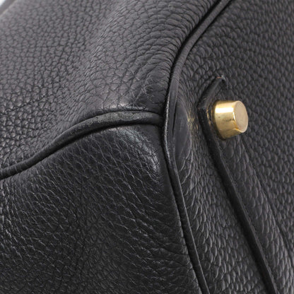 Exclusive Hermes Black Togo Birkin 35 — Top View