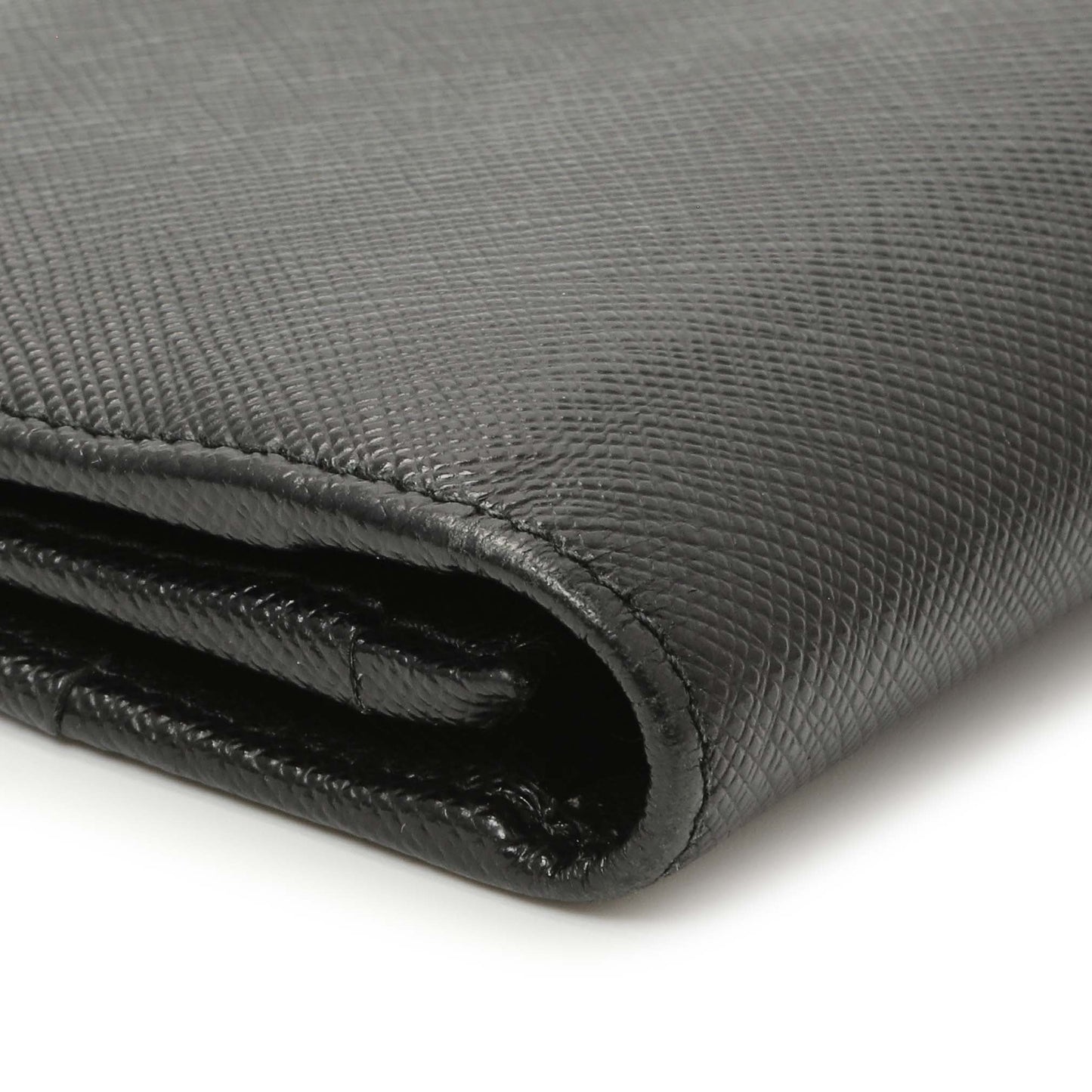 Exclusive Prada Nero Saffiano Bifold Long Wallet — Alternate View 8