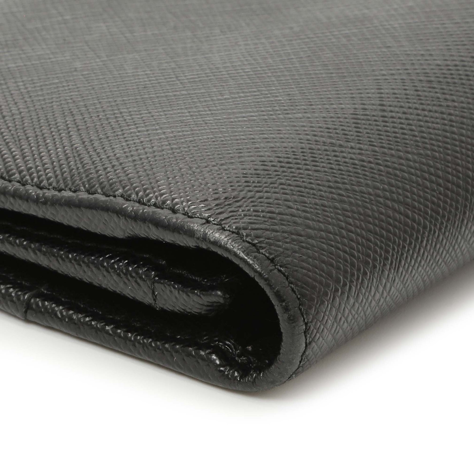 Exclusive Prada Nero Saffiano Bifold Long Wallet — Alternate View 8