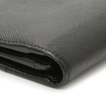 Exclusive Prada Nero Saffiano Bifold Long Wallet — Alternate View 8