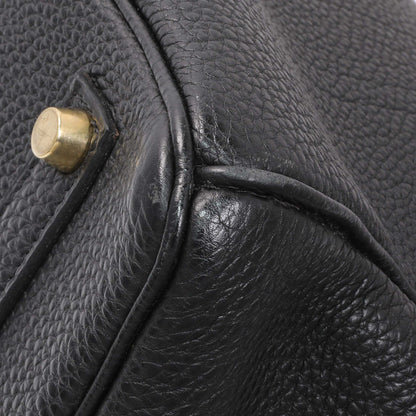 Exclusive Hermes Black Togo Birkin 35 — Detail View