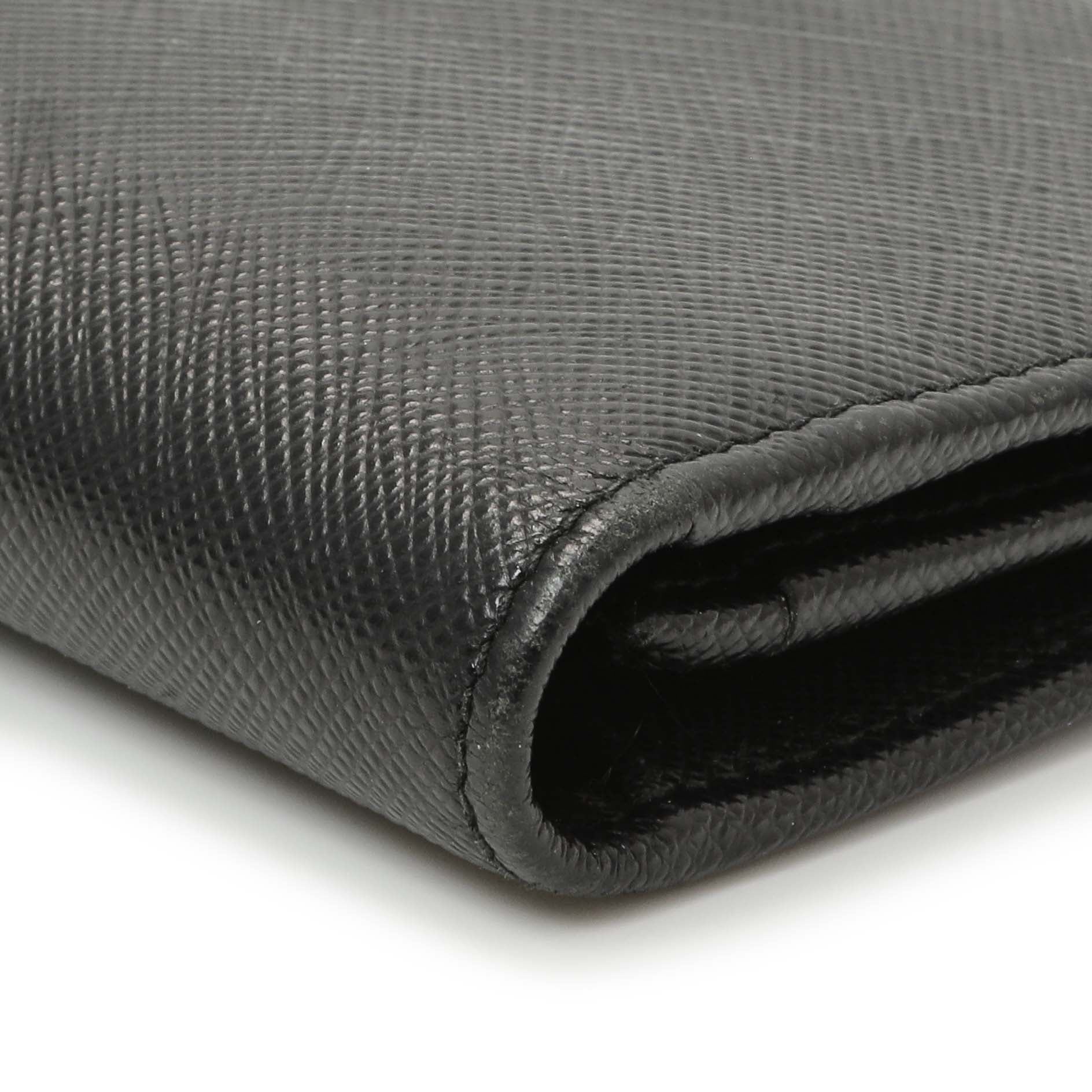 Exclusive Prada Nero Saffiano Bifold Long Wallet — Alternate View 9