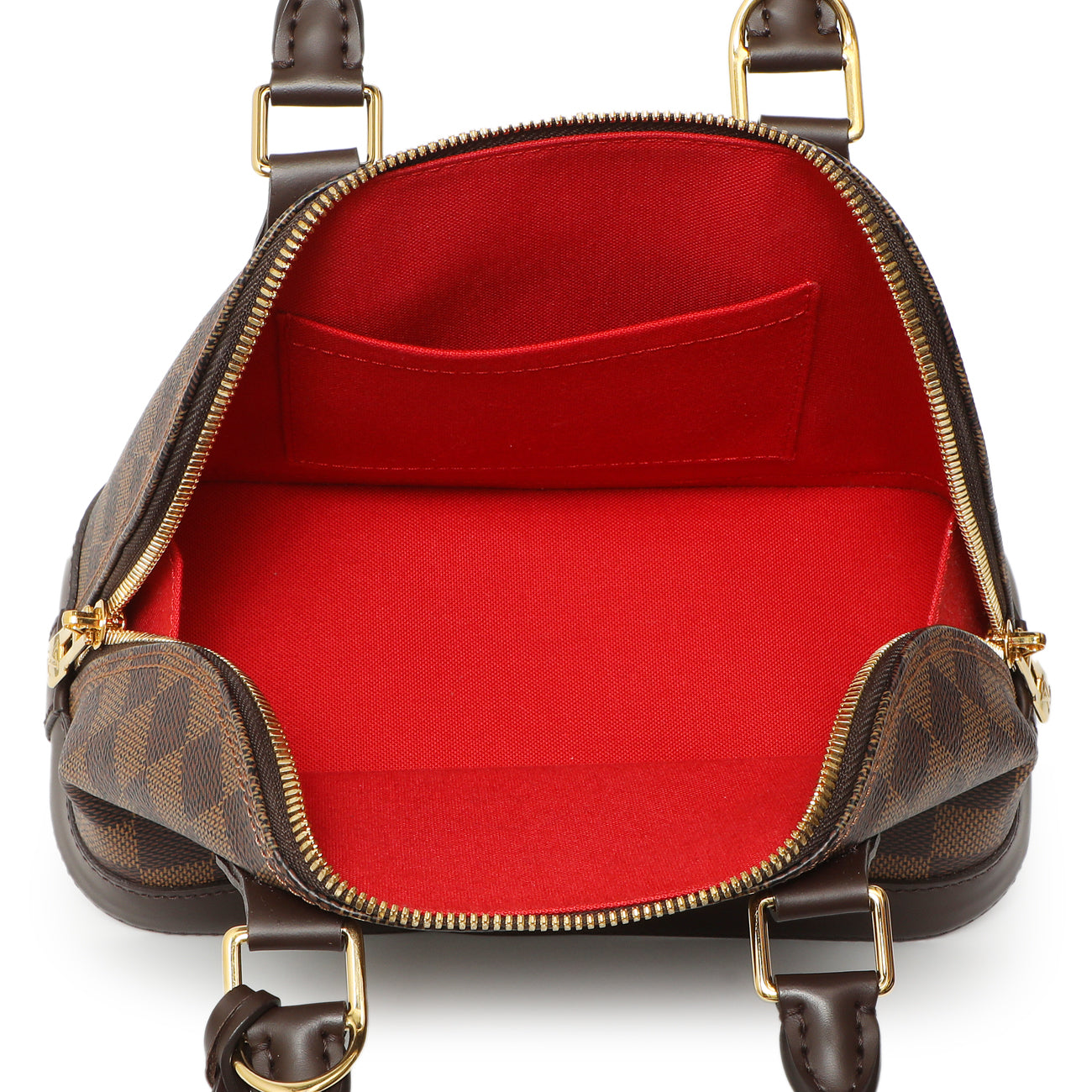 Exclusive Louis Vuitton Damier Ebene Alma BB — Top View