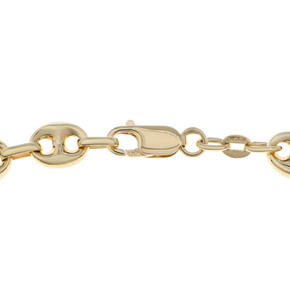 Exclusive 14K Yellow Gold Marina Link Bracelet — Side View
