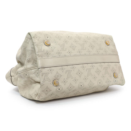 Exclusive Louis Vuitton Ivory Mahina Cirrus MM — Back View