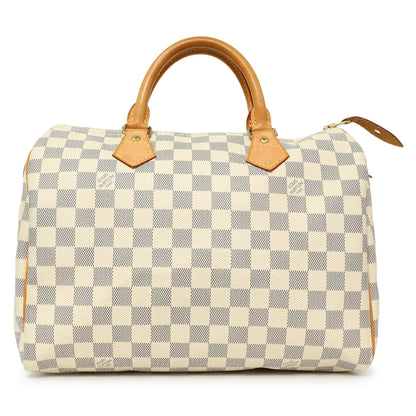 Exclusive Louis Vuitton Damier Azur Speedy 30 — Front View