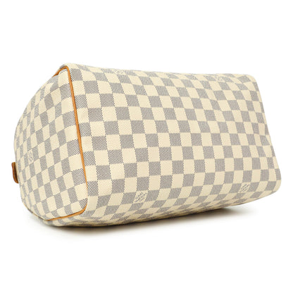 Exclusive Louis Vuitton Damier Azur Speedy 30 — Back View
