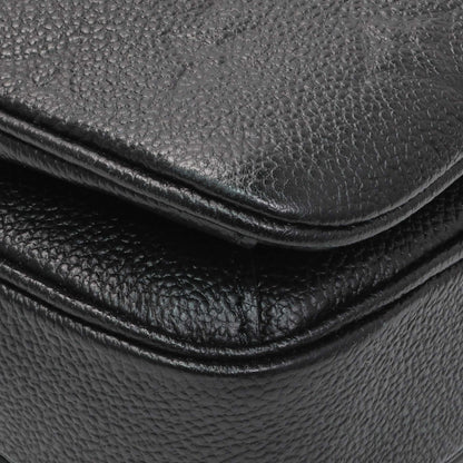 Exclusive Louis Vuitton Black Empreinte Pochette Metis — Top View