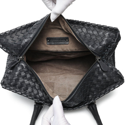 Exclusive Bottega Veneta Black Nappa Intrecciato Brick Tote — Alternate View 8