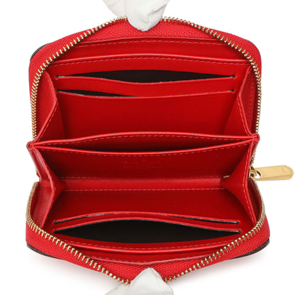 Exclusive Louis Vuitton Pomme D'Amour Patent Sweet Monogram Zippy Coin Purse — Top View