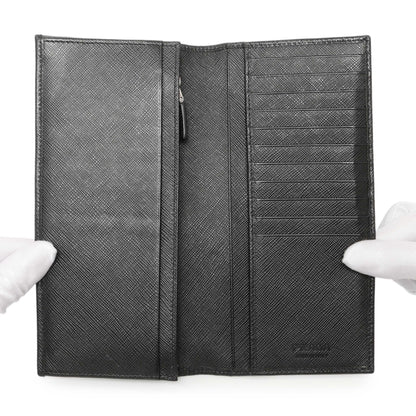 Exclusive Prada Nero Saffiano Bifold Long Wallet — Alternate View 10