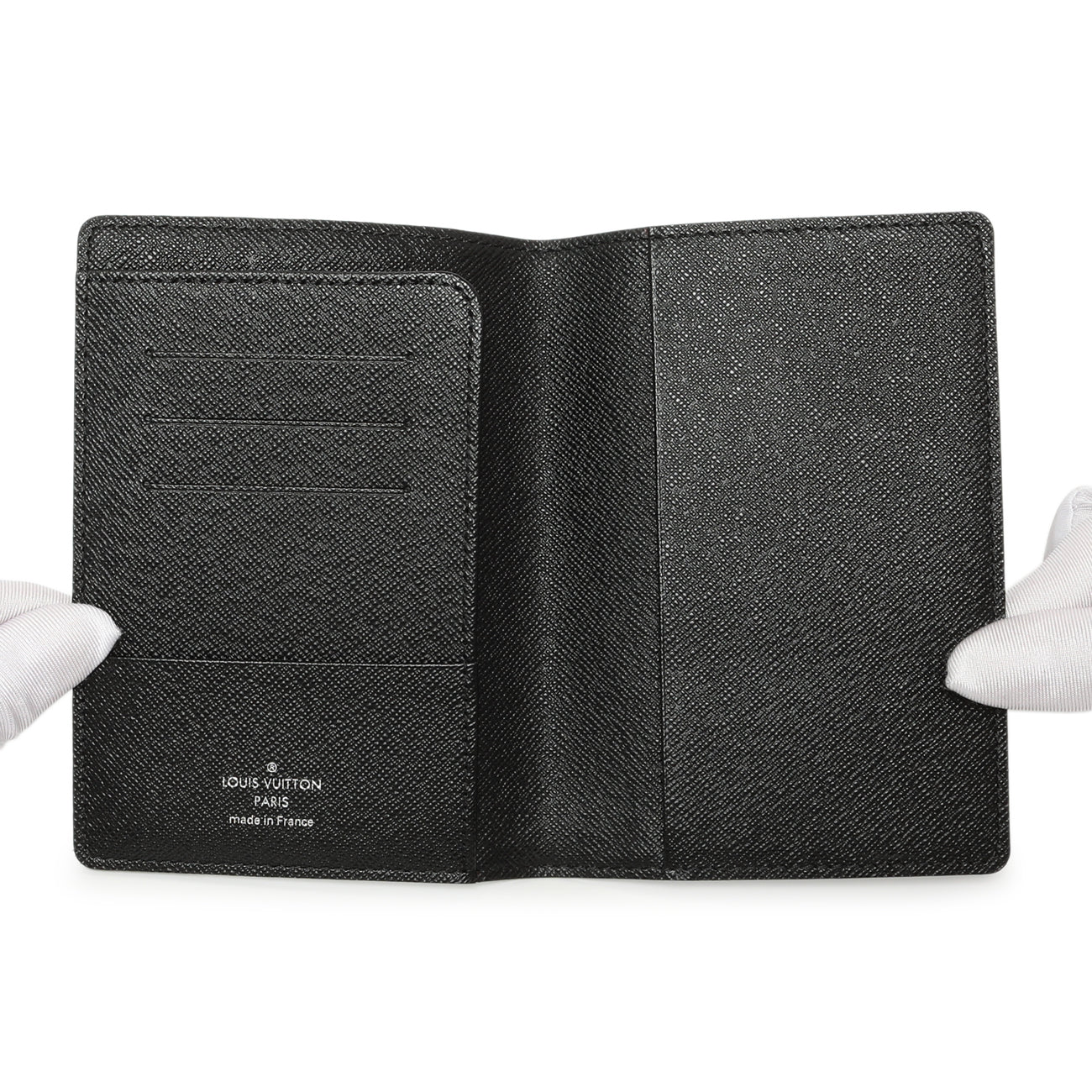 Exclusive Louis Vuitton Damier Graphite Passport Cover — Top View