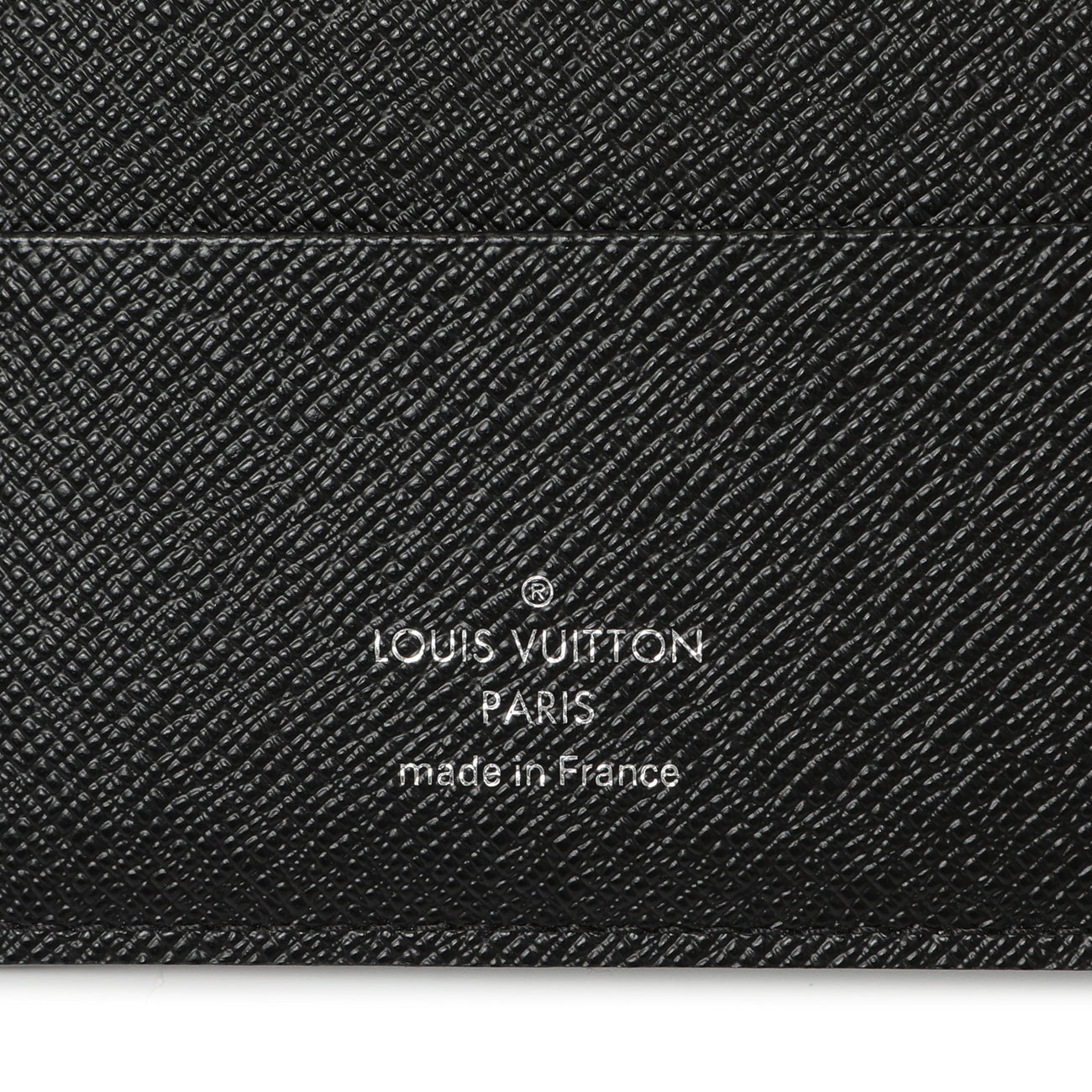 Exclusive Louis Vuitton Damier Graphite Passport Cover — Detail View