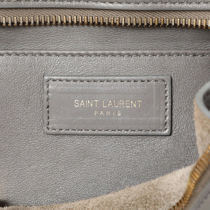 Exclusive Saint Laurent Grey Calfskin Small Classic Y Cabas — Alternate View 9