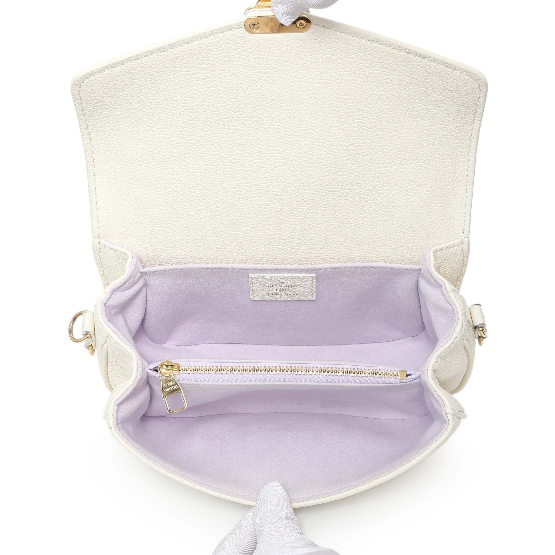 Exclusive Louis Vuitton Latte Bubble Tea Empreinte Pochette Metis East West — Alternate View 8