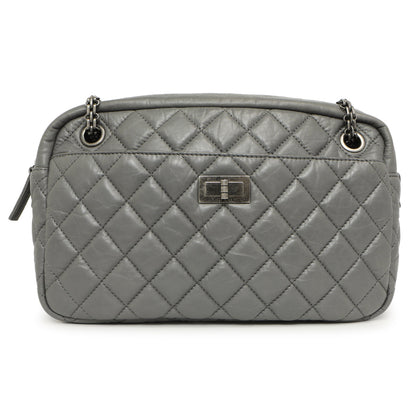 Exclusive Chanel Grey Aged Calfskin Reissue Camera Bag — Side View
