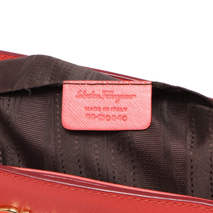 Exclusive Salvatore Ferragamo Coral Saffiano Beky Tote — Lifestyle View