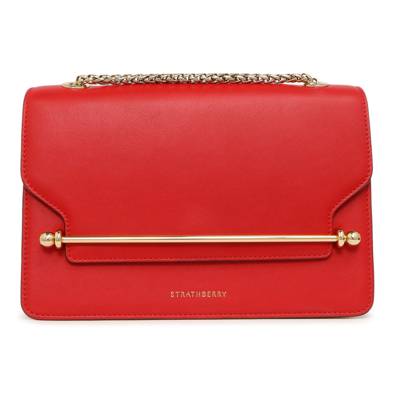 Exclusive Strathberry Ruby Calfskin East/West — Side View