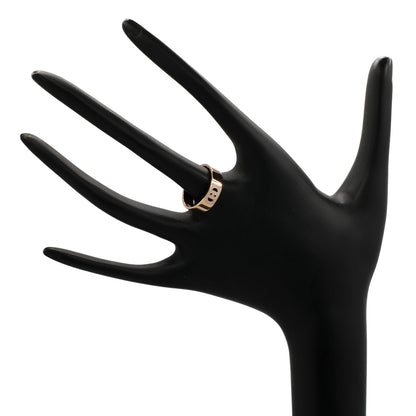 Exclusive Hermes 18K Rose Gold Diamond PM H D'Ancre Ring — Back View
