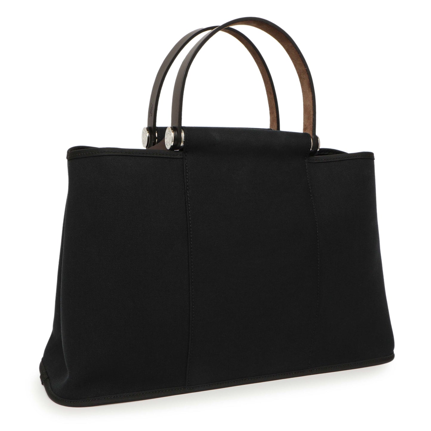 Exclusive Hermes Black Toile Cabag 39 — Back View