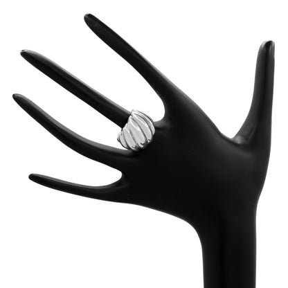 Exclusive David Yurman Sterling Silver Sculpted Cable Ring — Top View
