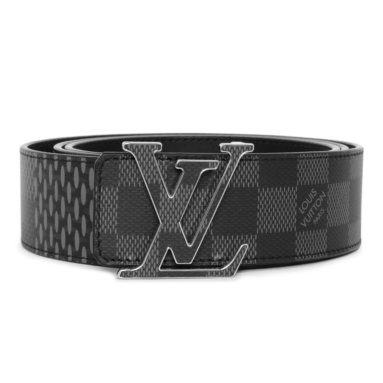 Exclusive Louis Vuitton LV Initiales 40mm Reversible Belt — Top View