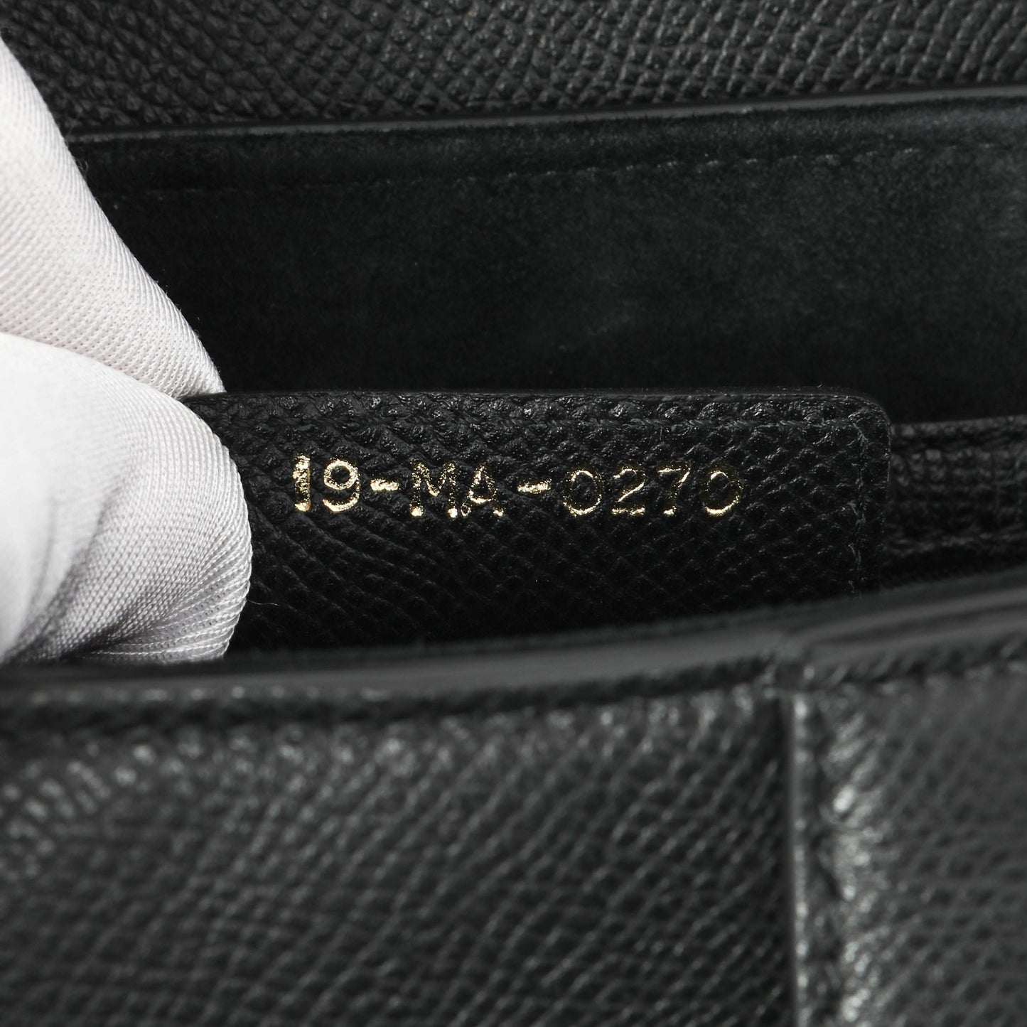 Exclusive Christian Dior Black Grained Calfskin Saddle Bag — Lifestyle View
