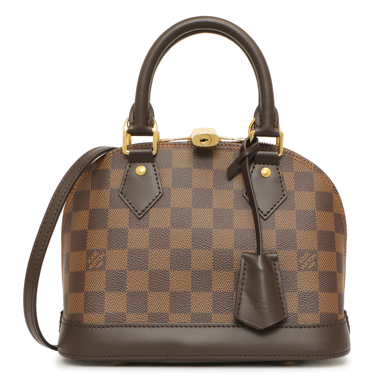Exclusive Louis Vuitton Damier Ebene Alma BB — Front View