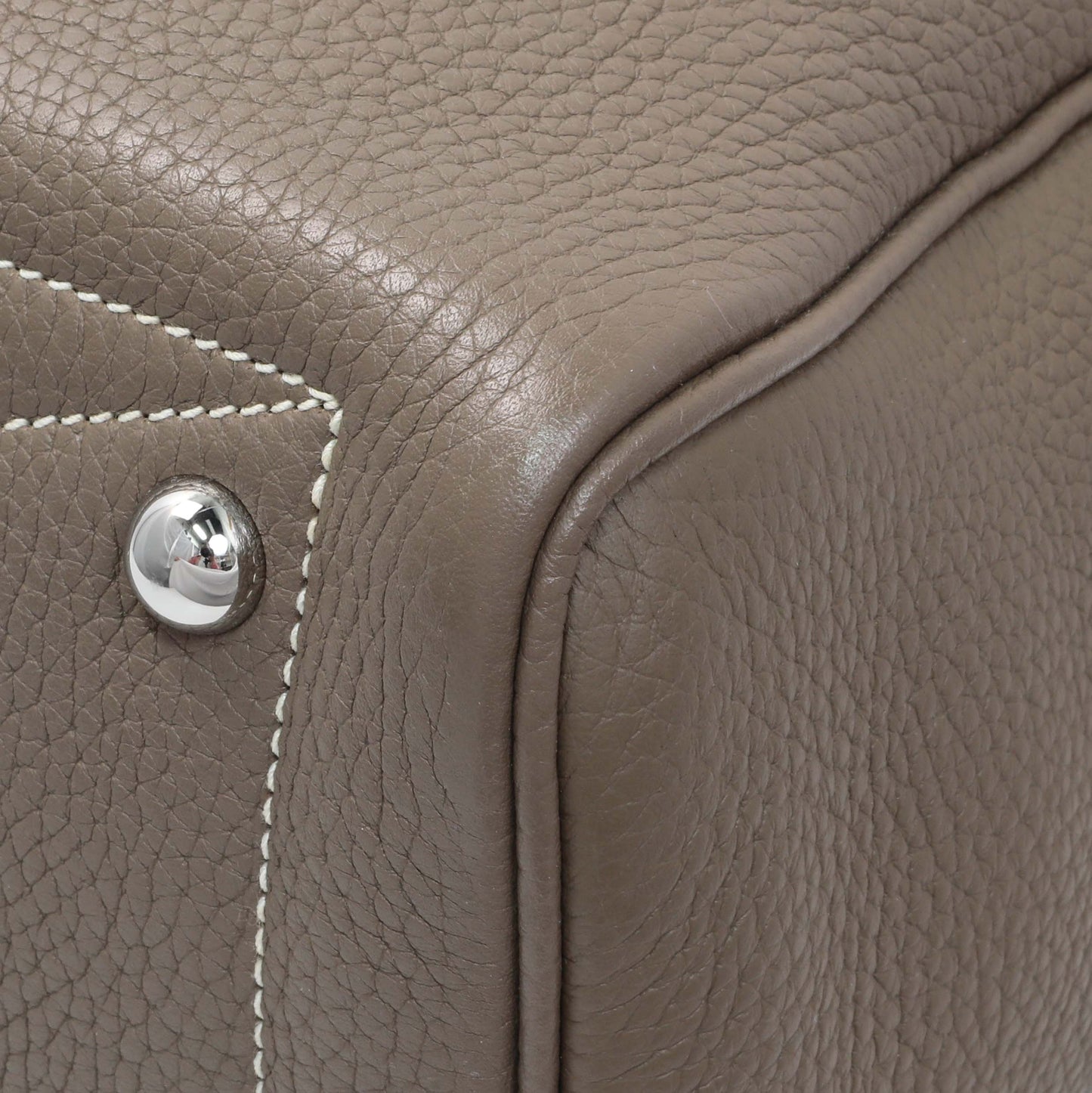 Exclusive Hermes Etoupe Taurillon Clemence Victoria II 35 — Alternate View 7