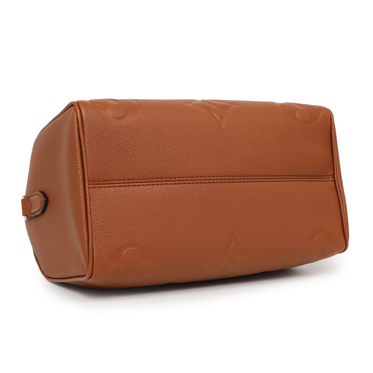 Exclusive Louis Vuitton Cognac Empreinte Monogram Giant Speedy Bandouliere 25 — Back View