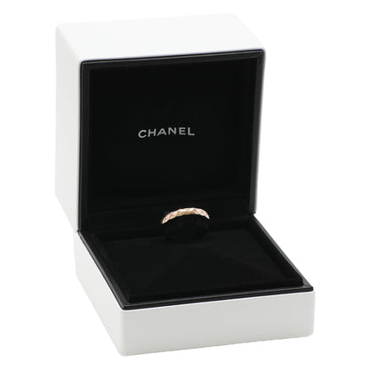 Exclusive Chanel 18K Beige Gold Mini Coco Crush Ring — Top View
