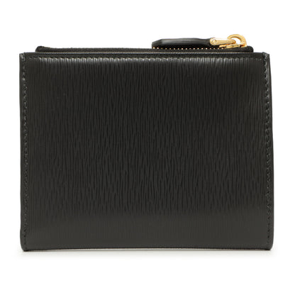 Exclusive Prada Black Vitello Move Double Zip Wallet — Side View