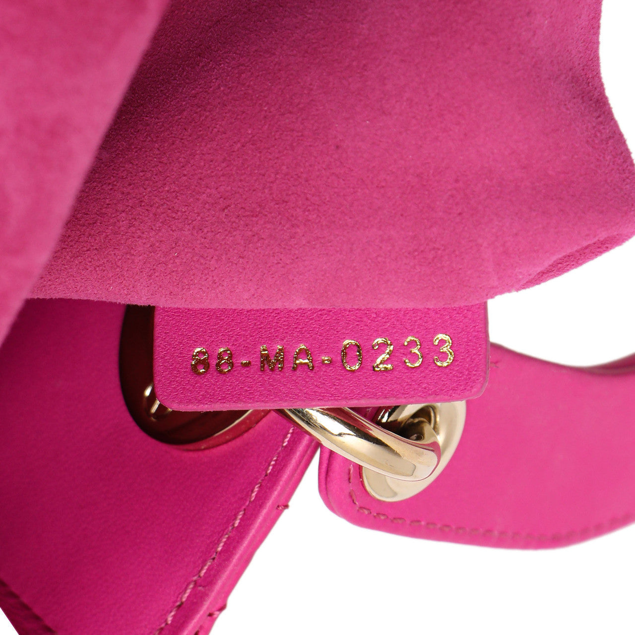 Exclusive Christian Dior Magenta Lambskin Cannage Small My ABCDior Lady Dior — Alternate View 10