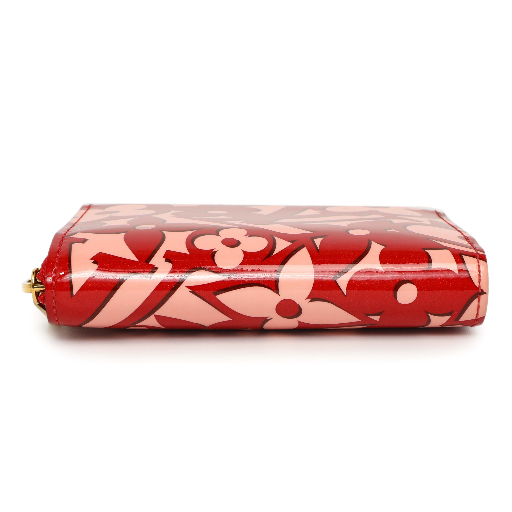 Exclusive Louis Vuitton Pomme D'Amour Patent Sweet Monogram Zippy Coin Purse — Back View