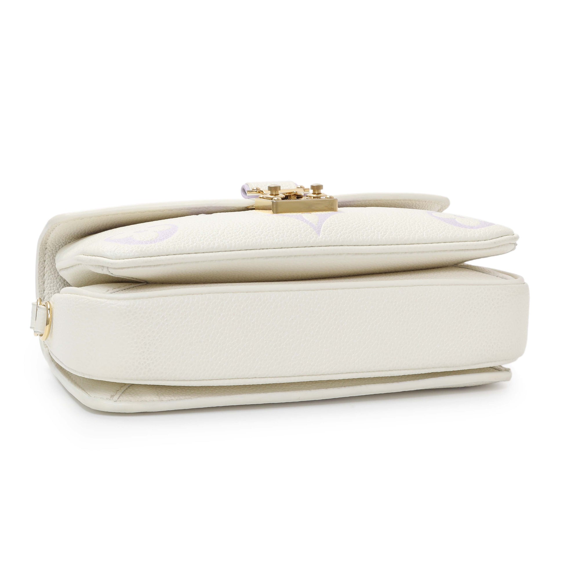 Exclusive Louis Vuitton Latte Bubble Tea Empreinte Pochette Metis East West — Back View