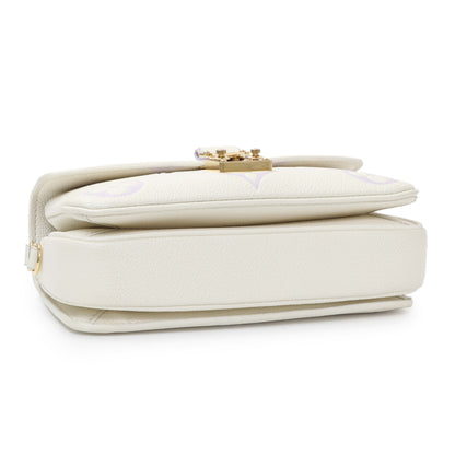 Exclusive Louis Vuitton Latte Bubble Tea Empreinte Pochette Metis East West — Back View