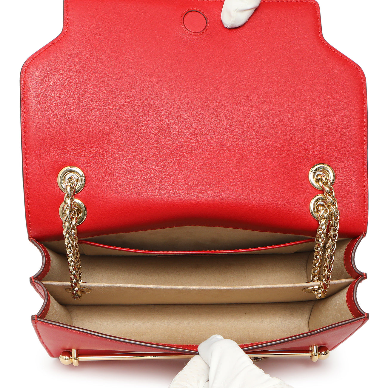 Exclusive Strathberry Ruby Calfskin East/West — Detail View