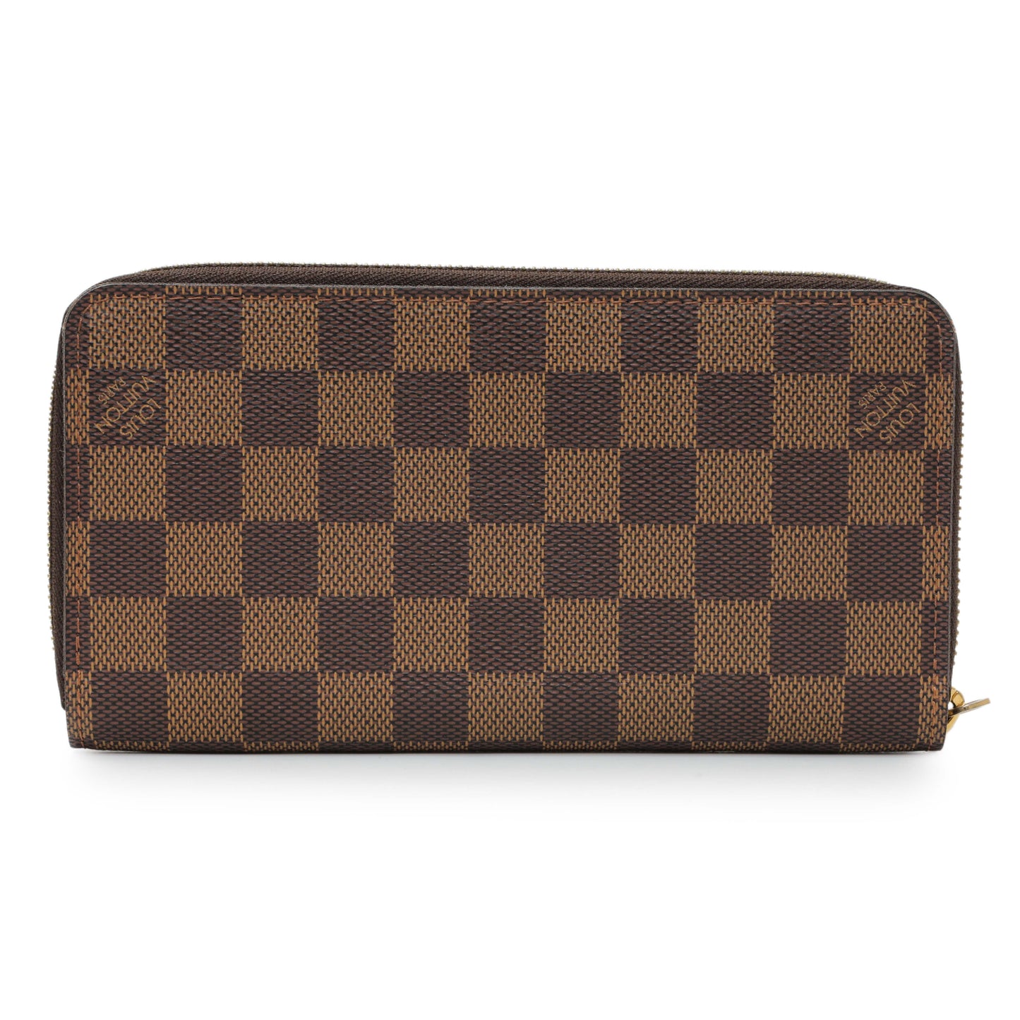 Exclusive Louis Vuitton Damier Ebene Zippy Wallet — Side View
