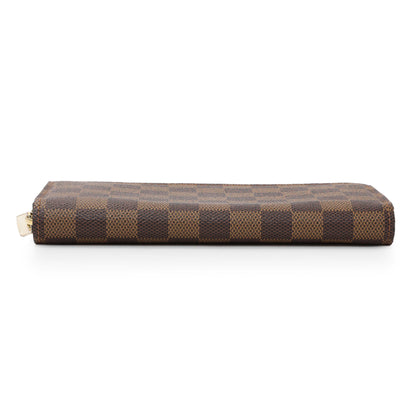 Exclusive Louis Vuitton Damier Ebene Zippy Wallet — Back View